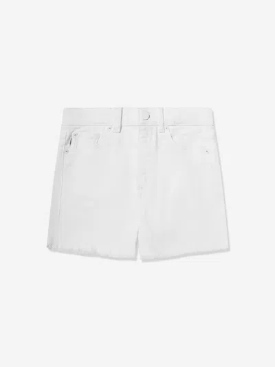Dl1961 Kids' Lucy Star Signs-embroidered Shorts In White