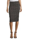 REBECCA TAYLOR DRAGONFLY PENCIL SKIRT,0400094395194