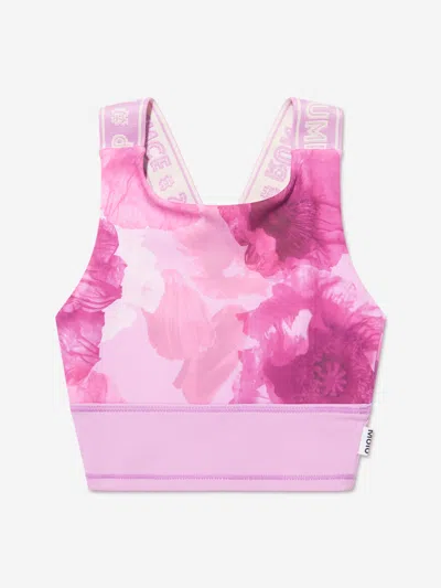 Molo Kids' Oliva Floral-print Top In Pink