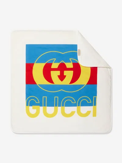 Gucci Baby Logo Blanket In White