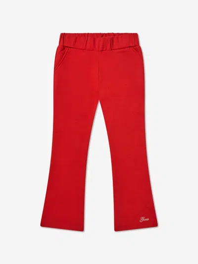 Guess Kids' Girls Logo Joggers In Red