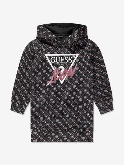 Guess Kids' Girls 4g Logo Sweater Dress In Black