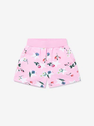 Monnalisa Babies' Girls Stars And Flower Shorts In Pink