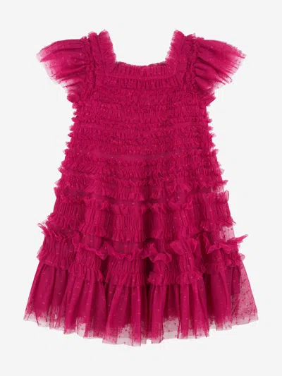 Needle & Thread Babies' Girls Lisette Dress In Pink