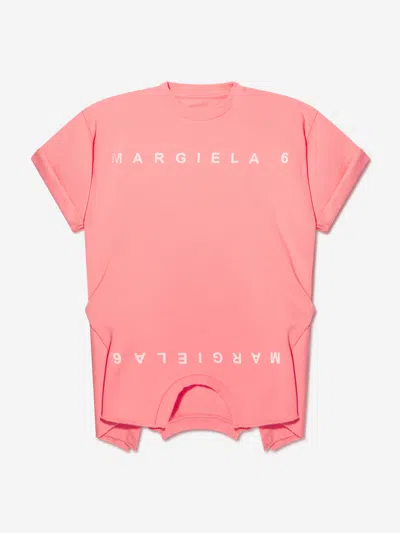 Mm6 Maison Margiela Kids Asymmetric T-shirt Dress 14 Yrs Pink