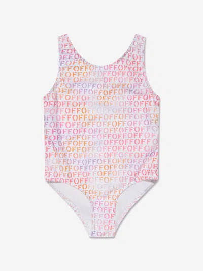 Off-white Kids' Off Stamp Swimsuit In Multicoloured