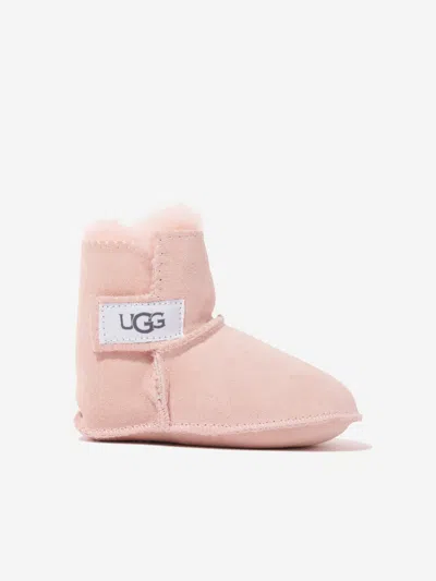 Ugg Kids' Baby Girls Suede Erin Booties S 6 - 12 Mths Pink