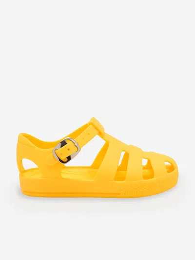 The Bonnie Mob Babies' Kids Athena Jelly Shoes In Yellow
