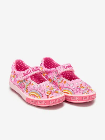 Lelli Kelly Babies' Girls Unicorn And Rainbow Pumps In Pink