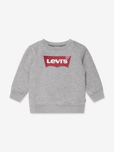 Levi's Wear Baby Boys Batwing Logo Sweatshirt In Grey