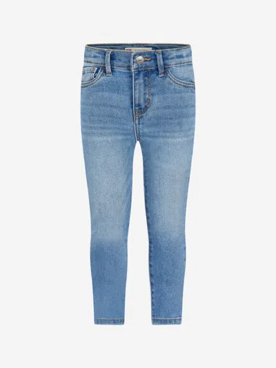 Levi's Wear Kids' Girls 710 Super Skinny Jeans In Blue