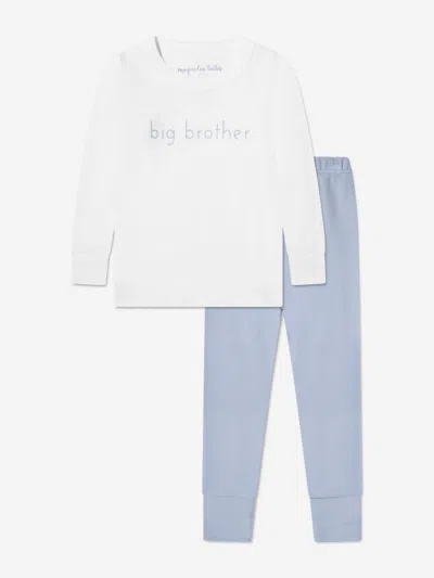 Magnolia Baby Baby Boys Little Brother Pyjamas In White