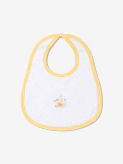 Magnolia Baby Baby Rubber Ducky Embroidered Bib In White