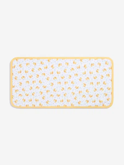 Magnolia Baby Baby Rubber Ducky Printed Burp Cloth In White