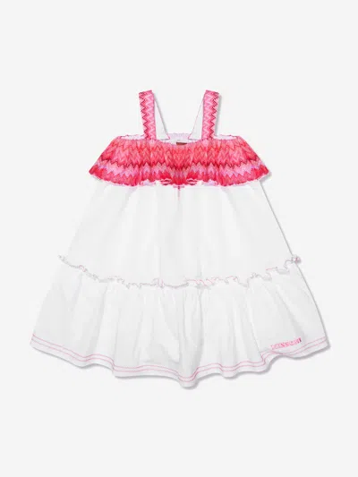 Missoni Kids' Little Girl's & Girl's Ruffled Woven Dress In White