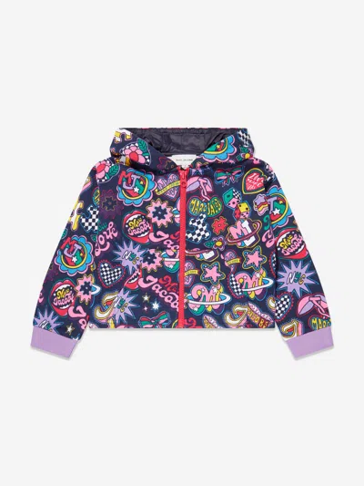 Marc Jacobs Kids' Girls Illustrated Zip Up Top In Multicoloured