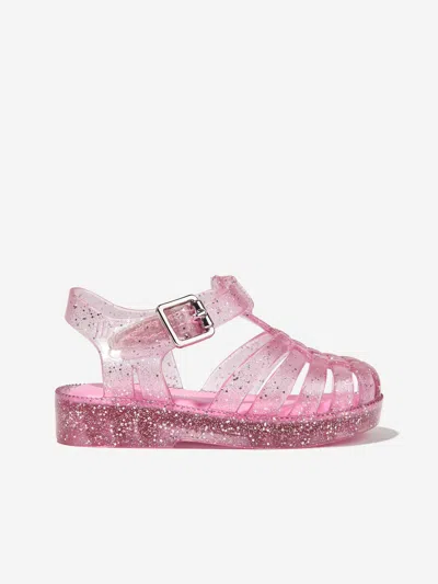 Mini Melissa Babies' Girls Possession Shiny Sandals In Pink