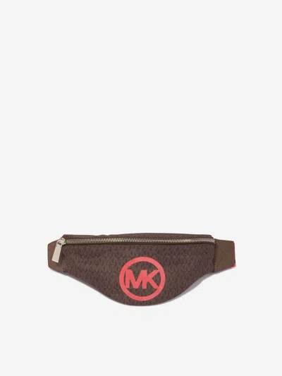 Michael Kors Girls Logo Belt Bag In Brown