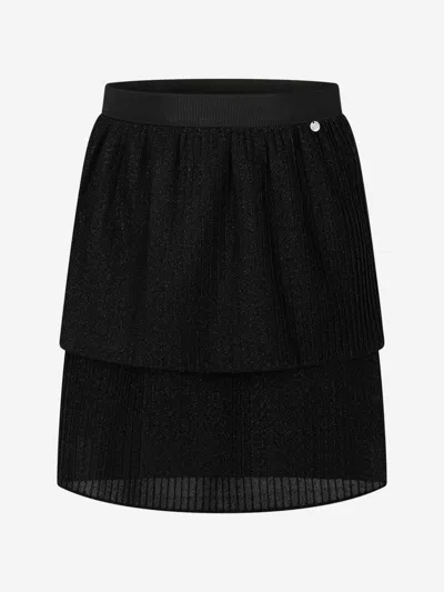 Miss Grant Kids' Glitter Pleated Skirt 10 Yrs Black