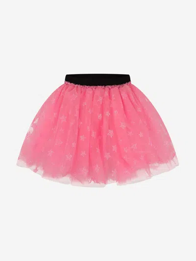 Miss Grant Kids' Fuchsia Glitter Star Tulle Skirt 14 Yrs Pink