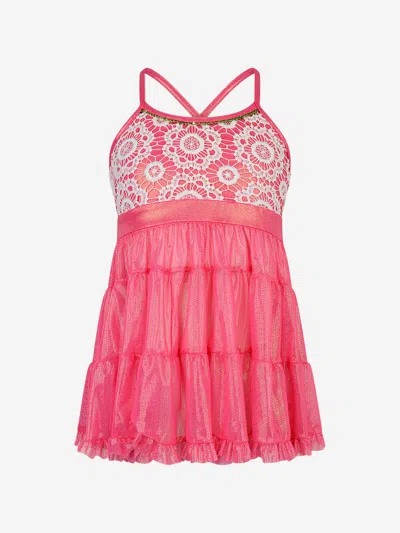 Paté De Sable Kids' Sun Dress 10 Yrs Pink