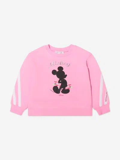 Monnalisa Kids' Girls Mickey Mouse Sweatshirt 11 Yrs Pink