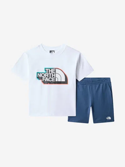 The North Face Kids' Logo-print T-shirt Set In Multicoloured