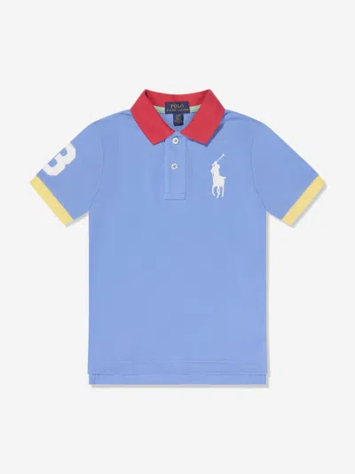 Ralph Lauren Kids' Boys Logo Polo Shirt In Blue