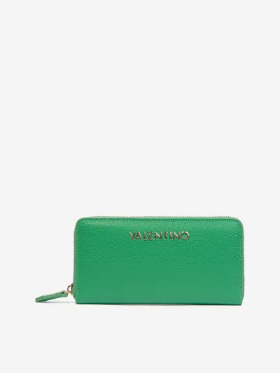 Valentino Garavani Girls Divina Zip Around Wallet In Green