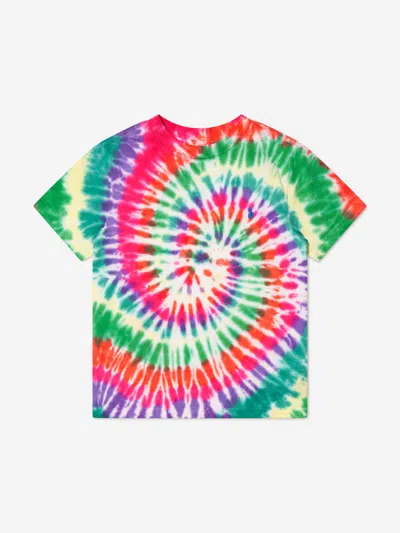 Ralph Lauren Kids' Boys Rainbow Tie Dye T-shirt In Multicoloured