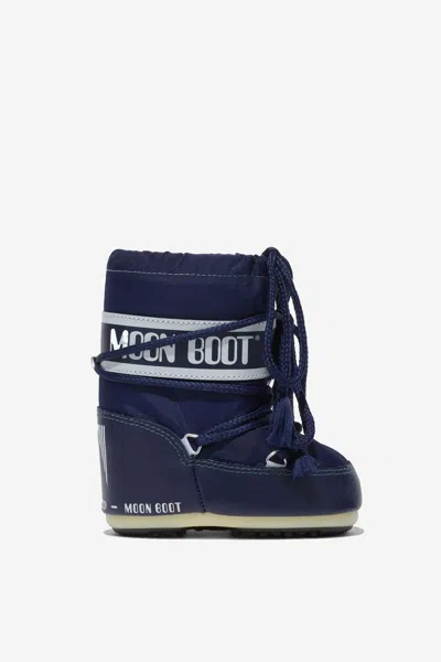 Moon Boot Babies' Kids Icon Mini Boots Eu 19 - 22 Blue