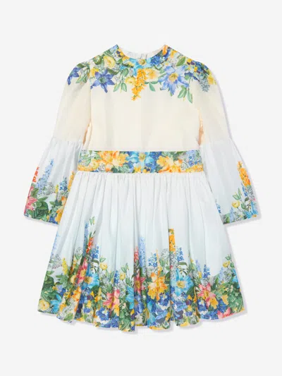 Marlo Kids' Girls Serenity Floral Dress In Multicoloured