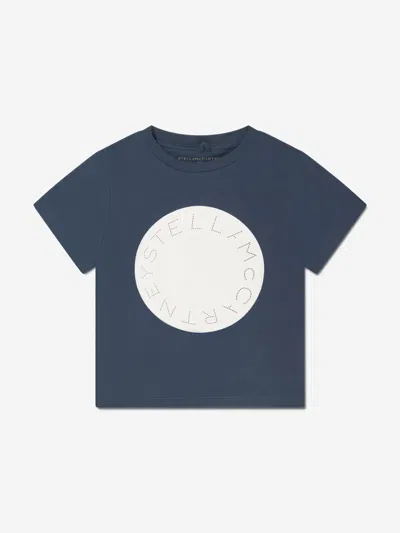 Stella Mccartney Kids' Boys Logo Print T-shirt In Blue