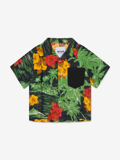 Myar Kids' Boys Cotton Hawaiian Print Shirt 10 Yrs Multicoloured
