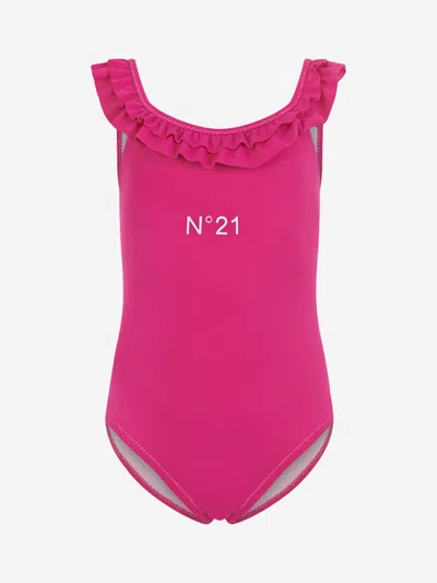 N°21 Kids' Girls Swimsuit - Logo Swimsuit 16 Yrs Pink