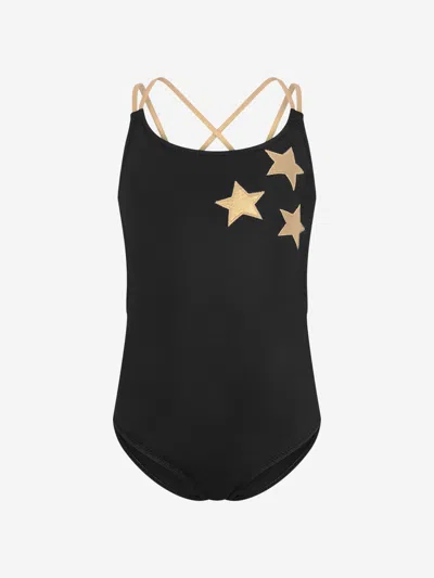 Nessi Byrd Babies' Girls Swimsuit - & Gold Star Swimsuit 4 Yrs Black