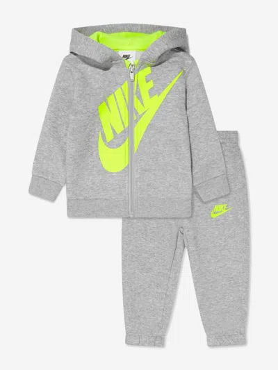 Nike Baby Boys Sueded Futura Tracksuit In Grey