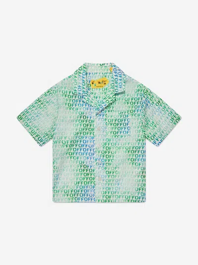 Off-white Kids' Boys Off Stamp Shirt In Multicoloured