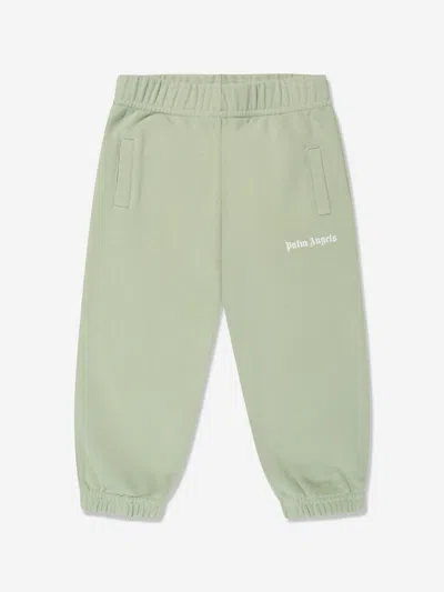 Palm Angels Baby Girls Logo Joggers In Green