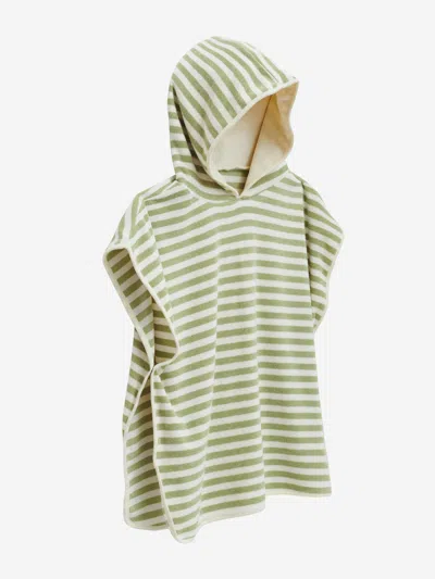 Sunnylife Kids Into The Wild Character Hooded Towel In Green