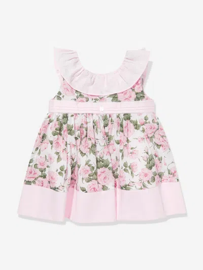 Patachou Babies' Girls Floral Liberty Dress In Pink