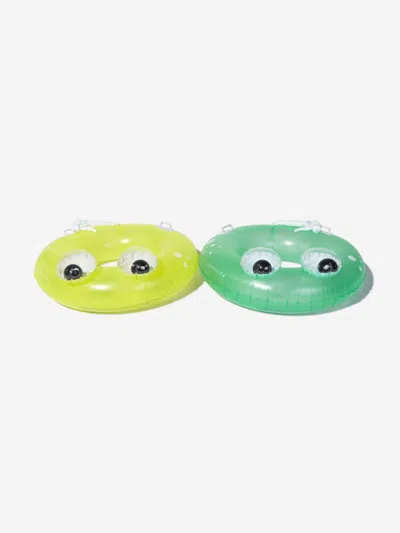 Sunnylife Babies' Kids Sonny The Sea Creature Set Of 2 Pool Ring Soakers In Yellow