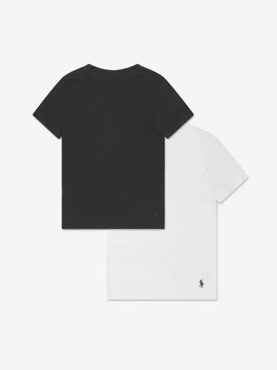 Ralph Lauren Kids' Boys T-shirt Set (2 Pack) Us S - Uk 7 Yrs White