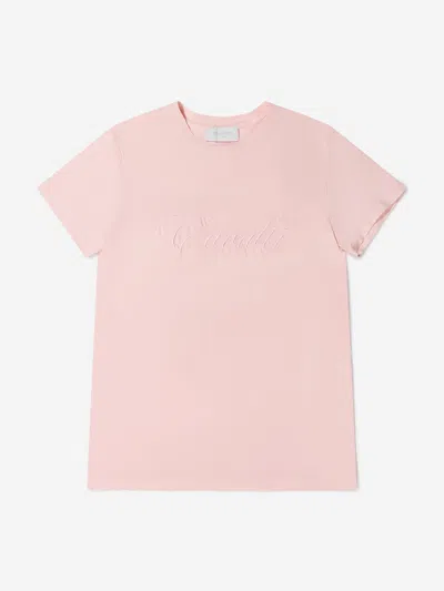 Roberto Cavalli Kids' Girls Cotton Logo T-shirt 8 Yrs Pink