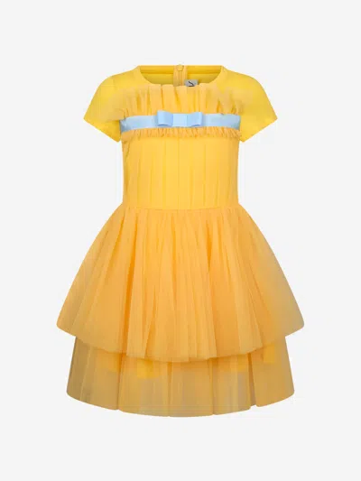 Simonetta Kids' Girls Dress 6 Yrs Yellow