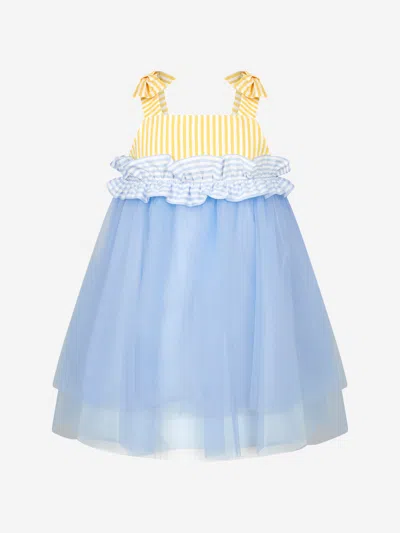 Simonetta Kids' Girls Dress 10 Yrs Blue