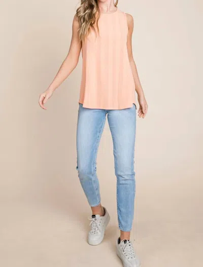 Bombom Chic Knit Tank In Coral In Pink