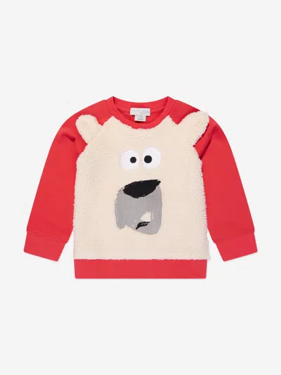 Stella Mccartney Babies' Boys Bear Sweatshirt In Red