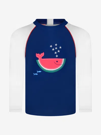Sunuva Kids' Baby Boys Rash Vest - Watermelon Wharash Vest (upf 50+) 6 - 12 Mths Blue