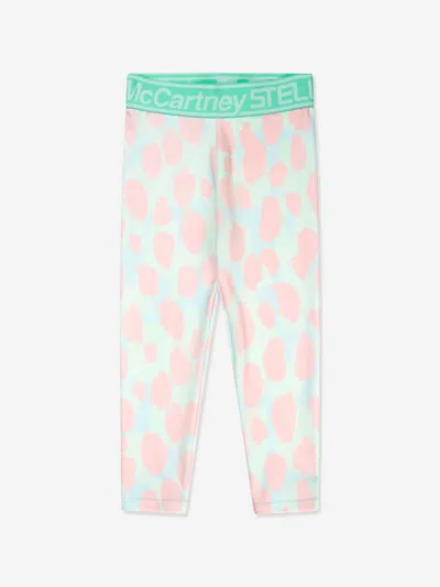 Stella Mccartney Kids' Leggings With Print In Blue